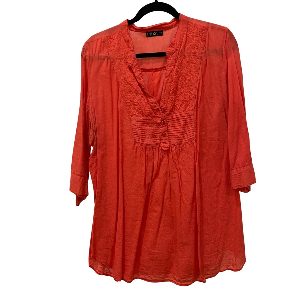 FYLO Women's Coral Blouse